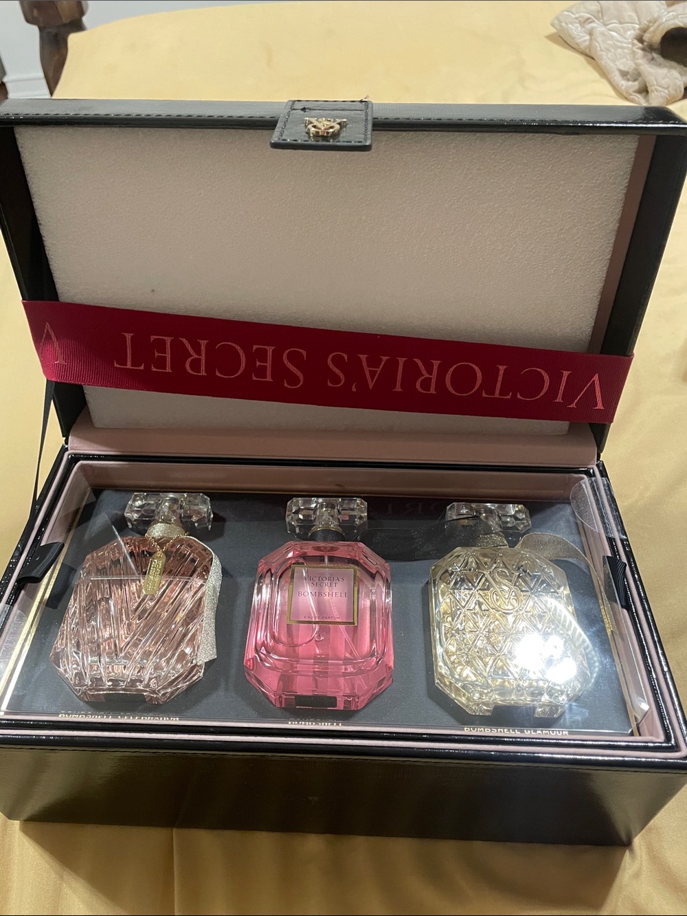 Victoria's Secret Pink, Gold & Clear Fragrance Trio Gift Box
